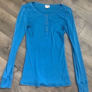 mossimo long sleeve blue top